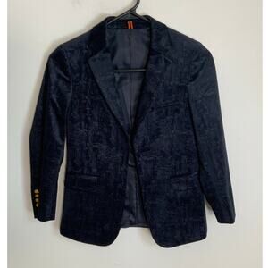 Isaac Mizrahi Little Boys' Single-Breasted Velvet Blazer